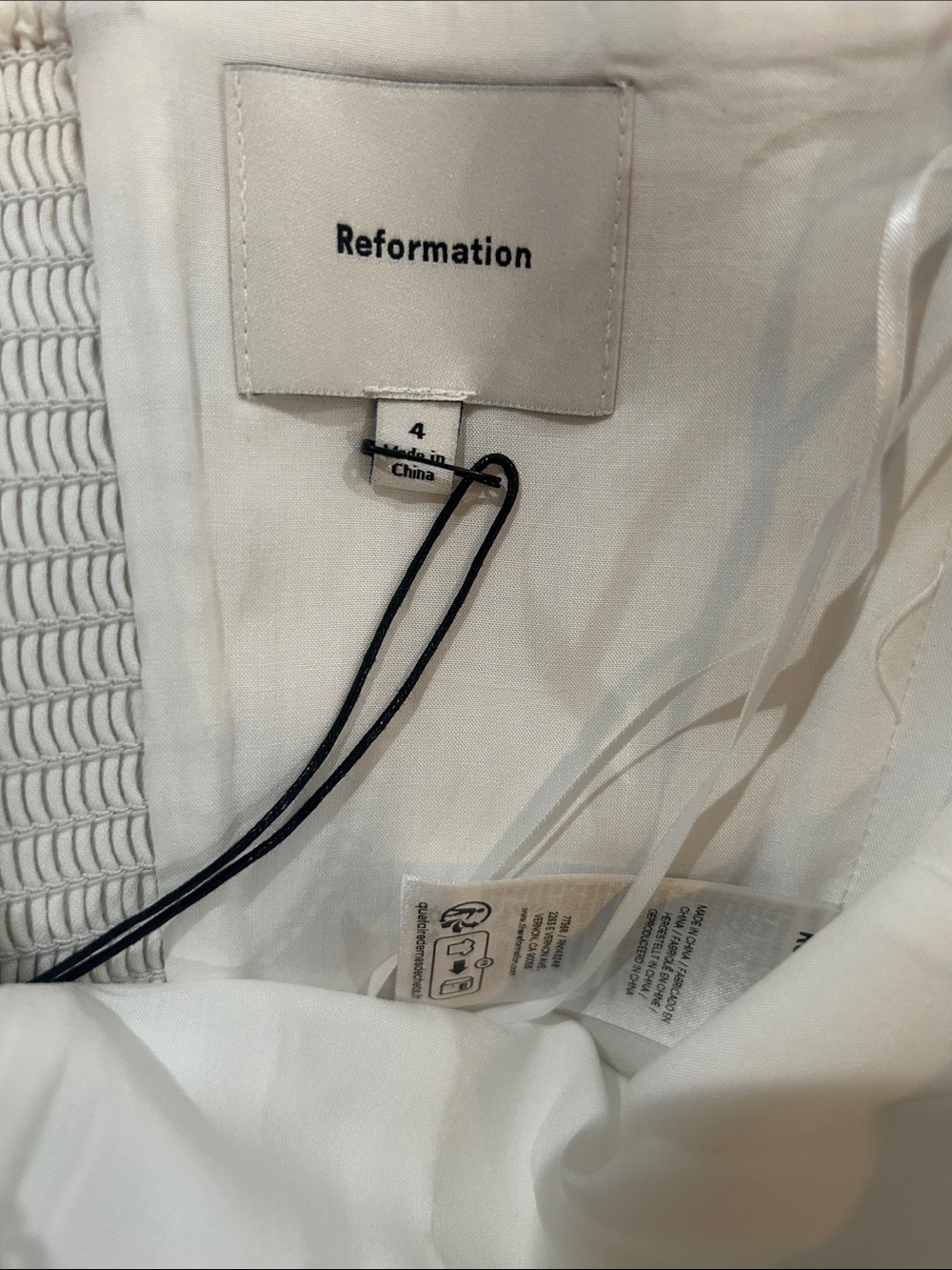 NWOT Reformation Melanie Top Size 4 - Picture 7 of 7